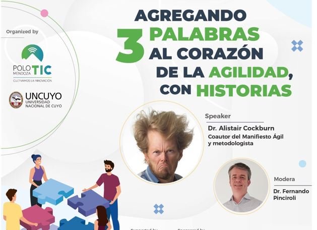 Charla «Agregando 3 palabras al Corazón de la Agilidad con historias»