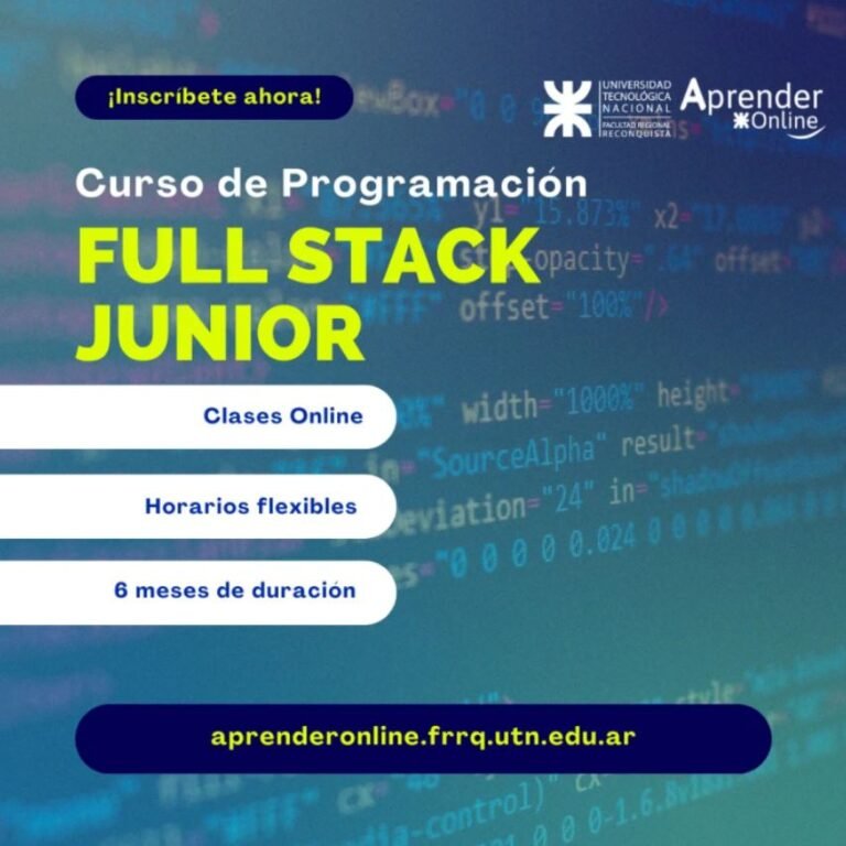 La UTN lanza un curso de programación Full Stack Junior: precios y cómo ...