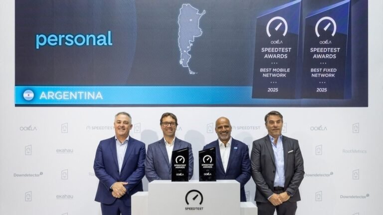 Personal fue reconocida por tener la red fija y móvil más rápida de Argentina