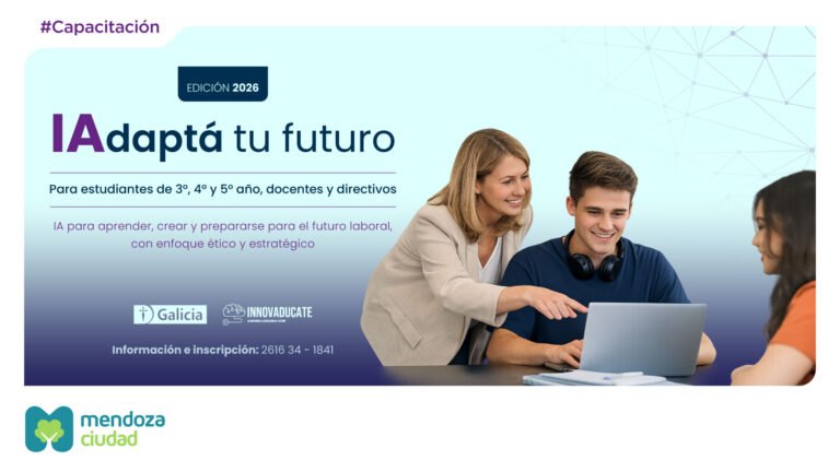 La Ciudad de Mendoza lanza “IAdaptá tu futuro 2026” para escuelas secundarias